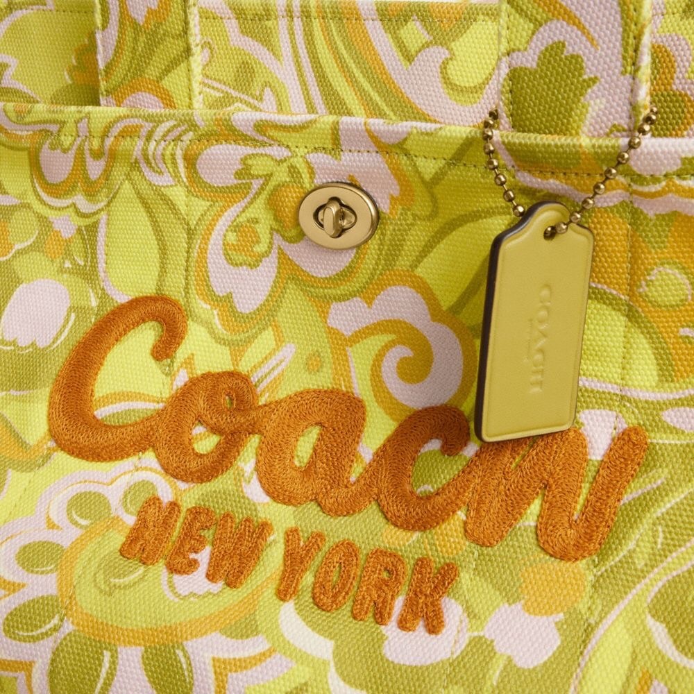 Coach Cargo Tote Crossbody Purse With Paisley Print, NWT - Picture 4 of 16